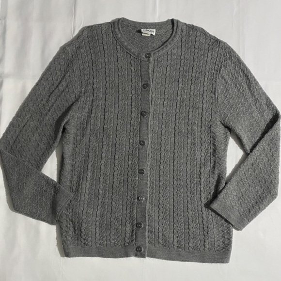 Vintage Cuddle Knit Cable Knit Sweater Cardigan - Picture 2 of 12